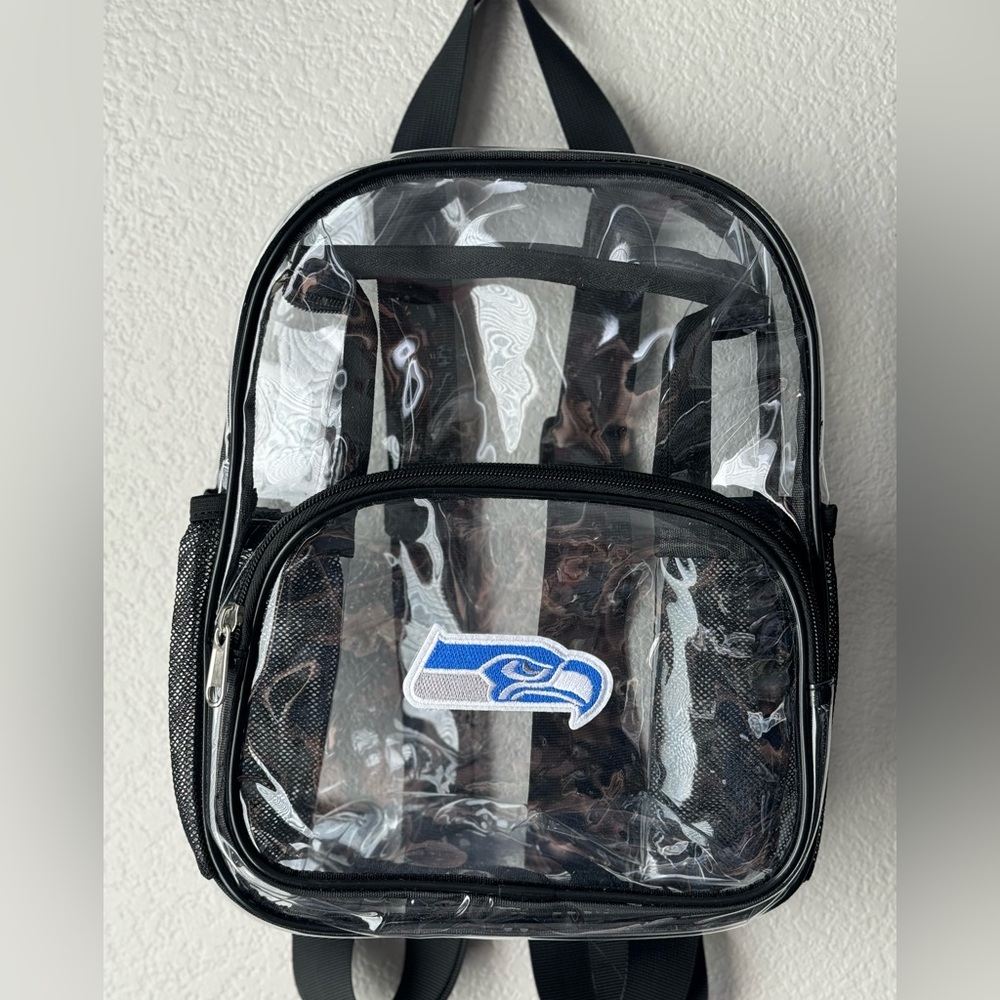 Seattle Sea Hawks Customized Game Day Clear Backpack